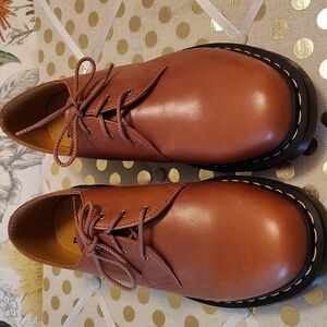 Dr. Martens 1461 Carrara Leather Oxford Size 12 Tan New No Box No Tags